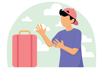 Weekend Holiday Flat Illustration Design