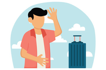 Weekend Holiday Flat Illustration Design