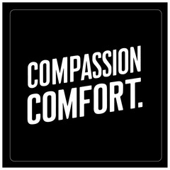 retro vintage Christian bible quote typography design compassion comfort  