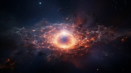 Obraz na płótnie Canvas A supernova remnant in space
