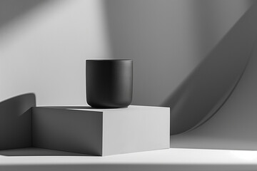 Pure Minimalism: Product Pedestal in Monochromatic Setting