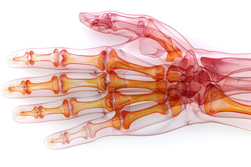 Obraz na płótnie Canvas Anatomy of the human hand