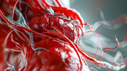 A visual representation of the bodys life force the Dance of Veins and Arteries is a testament to the miracle of human anatomy. .