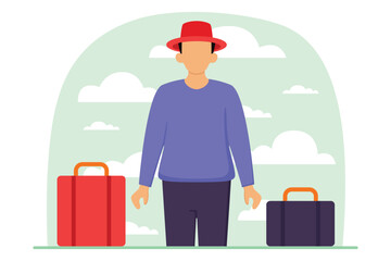 Weekend Holiday Flat Illustration Design