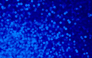 Bokeh Blue Background Light Glow Blur Abstract Texture Circle Glow Glitter Shine Bright Effect...