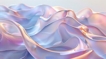 Serene Tranquility: Abstract Display of Ethereal Shapes