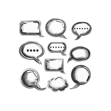 Set of quote mark. Quotemarks outline, speech marks, inverted commas or talking marks collection. vector illustration isolated white background