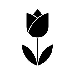 tulip icon vector color editable