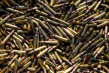 Ammunition, cartridges, bullets for automatic weapons machine gun