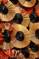 Paper fans for sale at a flea market in Istanbul, Turkey