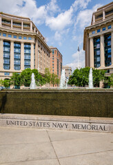 US Navy Memorial Plaza, Park in Washington D.C. honoring those who have served or are currently...