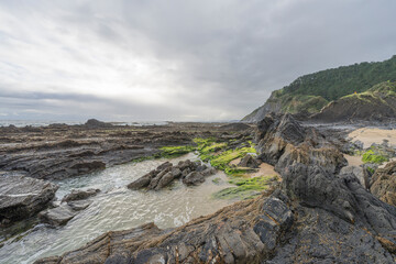 Geopark located on Saturraran beach on the northern coast of Spain.