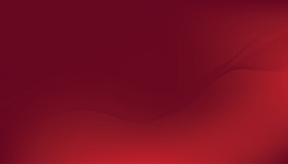 Abstract red gradient background with waves. Moden banner design template