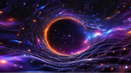 Obraz premium Colorful abstract space background, colorful universe background