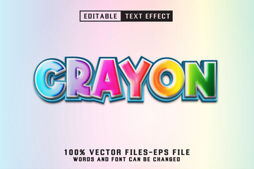 Crayon Editable Text Effect