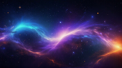 Colorful abstract space background, colorful universe background