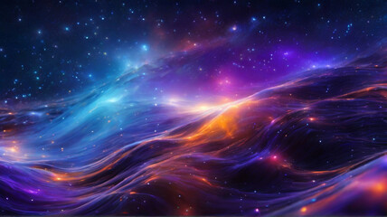 Obraz premium Colorful abstract space background, colorful universe background
