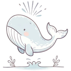 whale in the water
