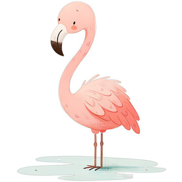 recommend clip art: pink flamingo bird