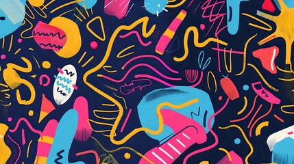 Creative Street Art: Dynamic and Vibrant Neon