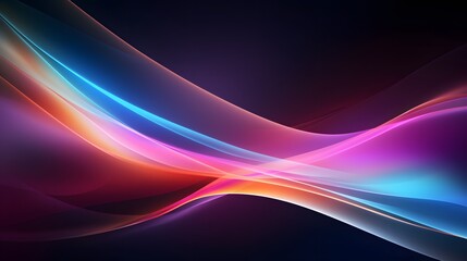 Modern abstract high-speed light effect. Abstract background with curved beams of light. Technology futuristic dynamic motion. Movement pattern for banner or poster design background concept.