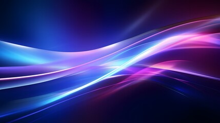 Fototapeta na wymiar Modern abstract high-speed light effect. Abstract background with curved beams of light. Technology futuristic dynamic motion. Movement pattern for banner or poster design background concept.