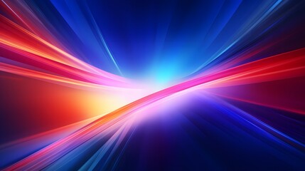 Modern abstract high-speed light effect. Abstract background with curved beams of light. Technology futuristic dynamic motion. Movement pattern for banner or poster design background concept.