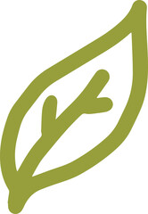 Leaf foliage flower pattern doodle