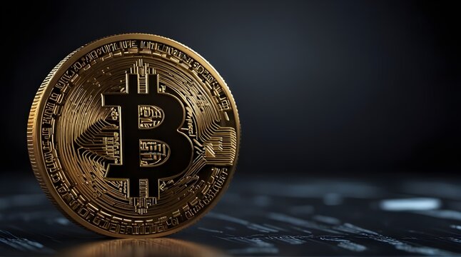 Bitcoin cryptocurrency, virtual money concept.generative.ai