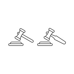 Gavel icon vector for web and mobile app