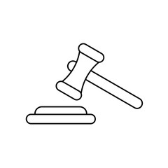 Gavel icon vector for web and mobile app