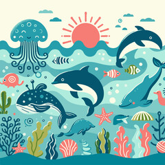 Obraz premium Life under ocen