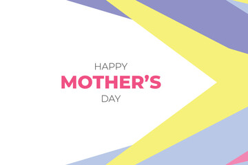 Happy Mothers Day Colourful Abstract Background