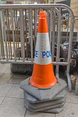 Police Cones Hong Kong