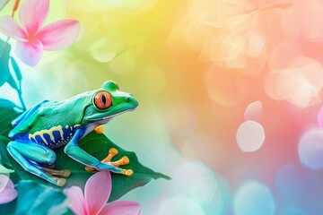 Abstract background for Frog Jumping Day