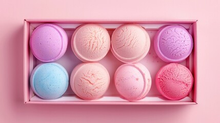 Obraz premium Alluring Effervescent Bath Bomb Display for Indulgent Spa like Relaxation