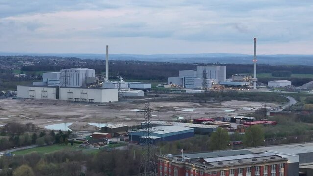 Enfinium ferrybridge UK Decarbonisation power stations drone,aerial