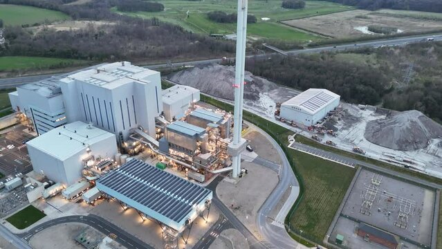 Enfinium ferrybridge UK Decarbonisation power stations ascending  drone,aerial