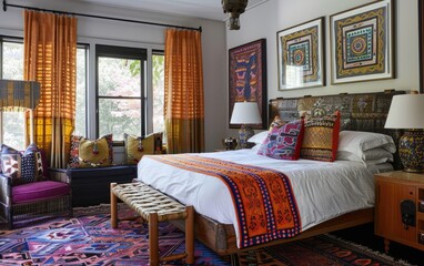 Wanderlust Haven, Discovering the Eclectic Charms of a Global Guest Room, Embracing Diversity