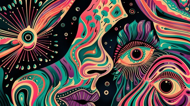 Energy and Psychedelia: A Captivating Visual Identity for Branding