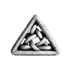 Vector Bitmap Dithering Metal Triangle Element - obrazy, fototapety, plakaty