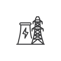 Power Plant line icon