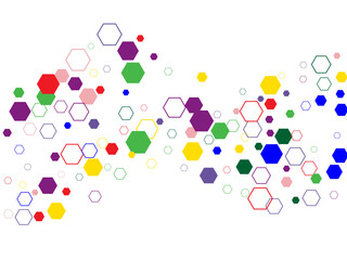 Rainbow color triangle seamless pattern