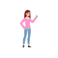 pose of woman in pink dress fashion