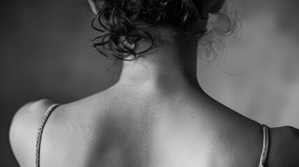 The gentle curve of her back pushed out slightly by the growing life inside is a reminder of the strength and resilience of the human body. .