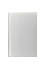 White book cover mock up isolated on transparent background
