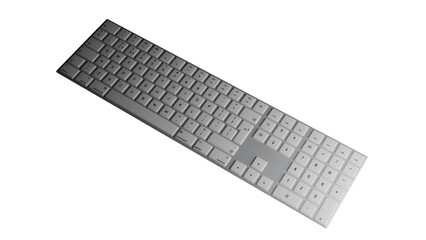 3d rendered illustration of a keyboard