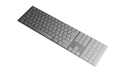 3d rendered illustration of a keyboard