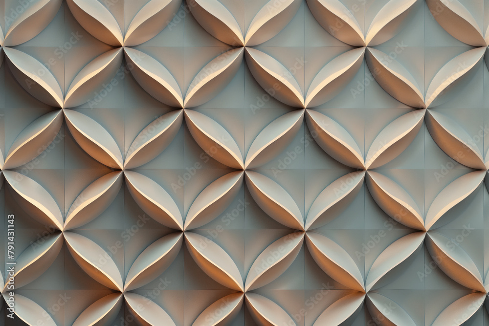 Poster sophisticated abstract 3d pattern. japanese and scandinavian style. background image. created with g