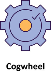 Cogwheel Vector icon which can easily modify or edit